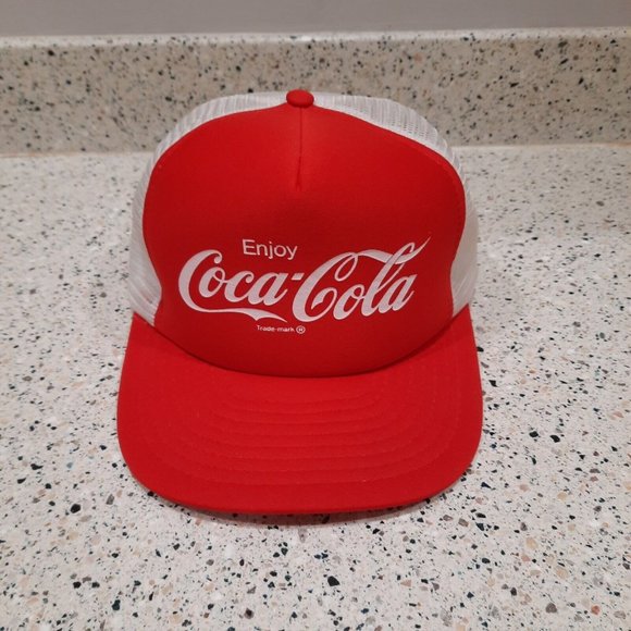 Coca Cola Snapback Trucker Mesh Back Hat Designer Award Headgear - Picture 1 of 6
